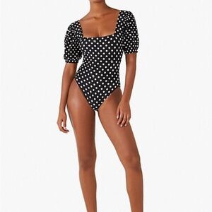 Kate Spade Lia Polka Dot One Piece Swimsuit Small
